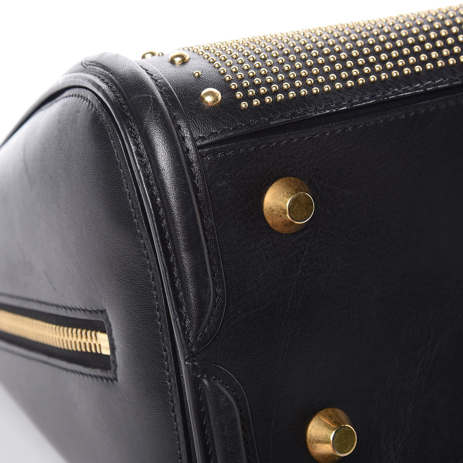 Alexander McQueen Calfskin Studded Large Heroine Black 16 of 24