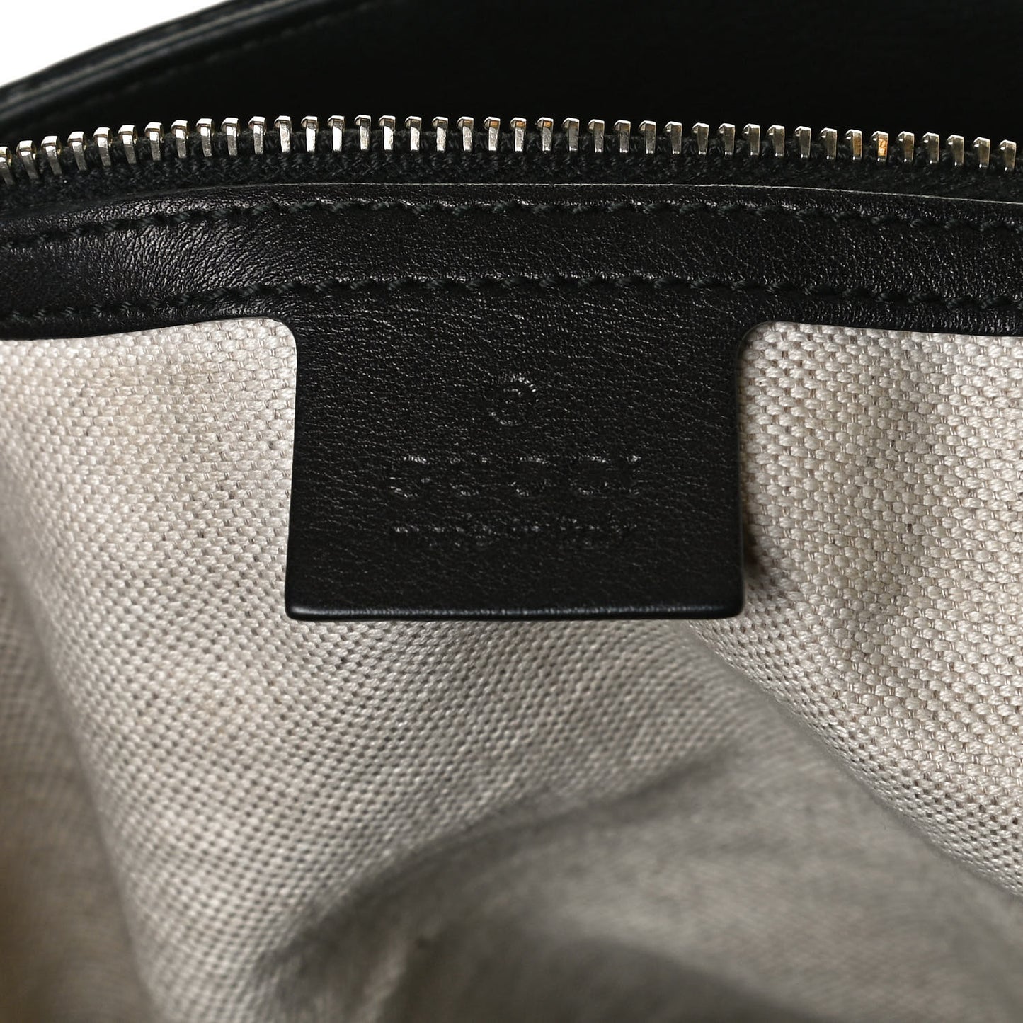 Guccissima Medium Bree Zippered Tote Black