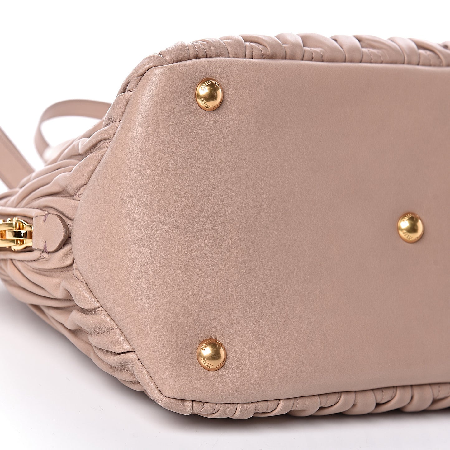 Nappa Matelasse Top Handle Bowler Cammeo