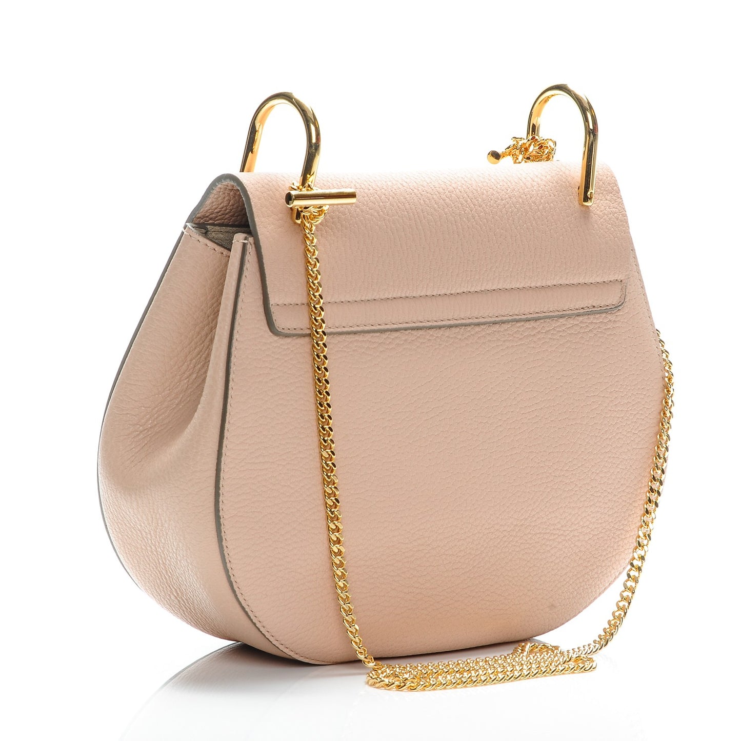 Grained Lambskin Drew Shoulder Bag Cement Pink