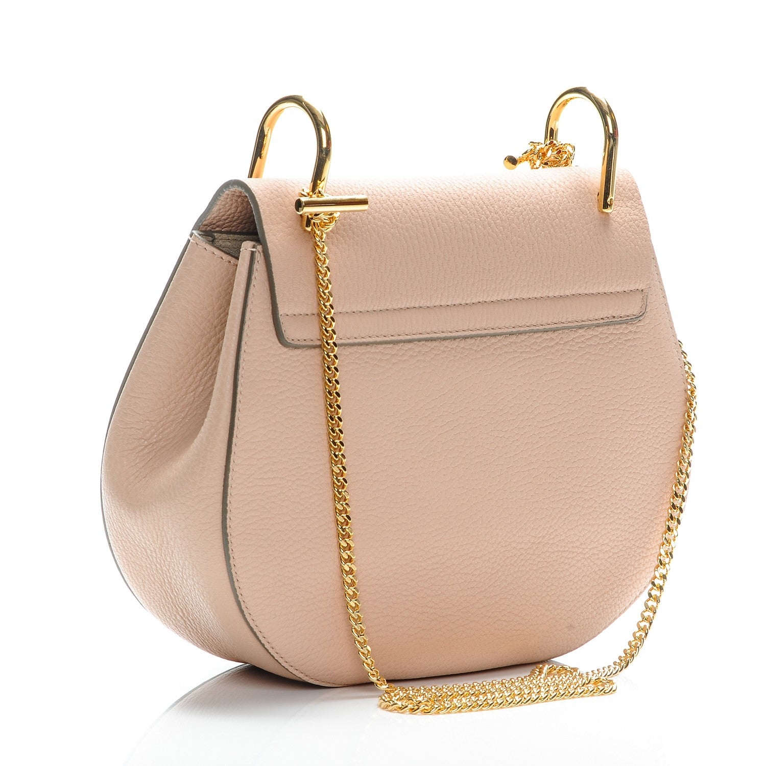 Chloe Grained Lambskin Drew Shoulder Bag Cement Pink 3 of 6