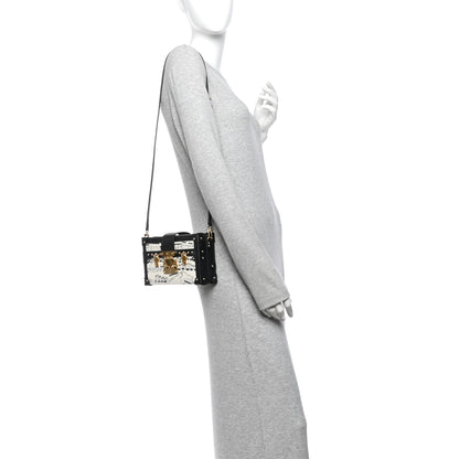 Louis Vuitton Calfskin LV Symphony Petite Malle White Black 2 of 9
