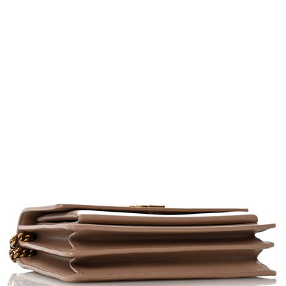Saint Laurent Calfskin Medium Monogram Sunset Dark Beige 4 of 13
