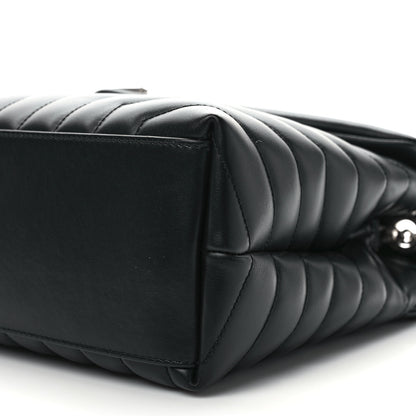 Saint Laurent Calfskin Y Quilted Monogram Medium Loulou Chain Satchel Black 9 of 10