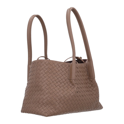Bottega Veneta Calfskin Intrecciato Medium Pinacoteca Reversible Tote Pinecone Fondant 4 of 10