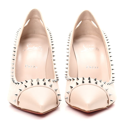 Christian Louboutin Veau Velours Duvette 100 Pumps 37 Leche 3 of 8