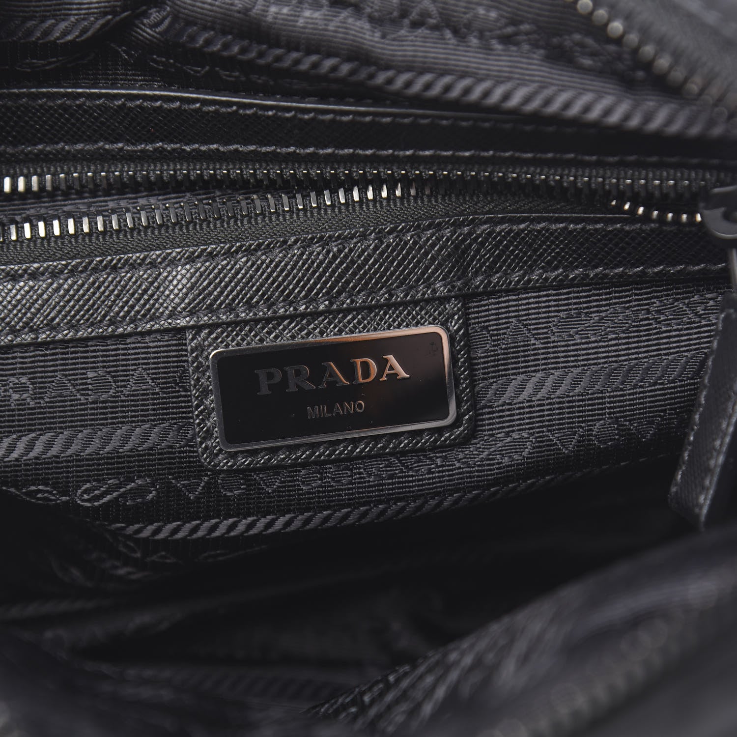 Prada Nylon Tessuto Messenger Bag Black 6 of 10