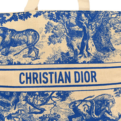 Christian Dior CHRISTIAN DIOR Straw Dioriviera Tote Blue 6 of 8