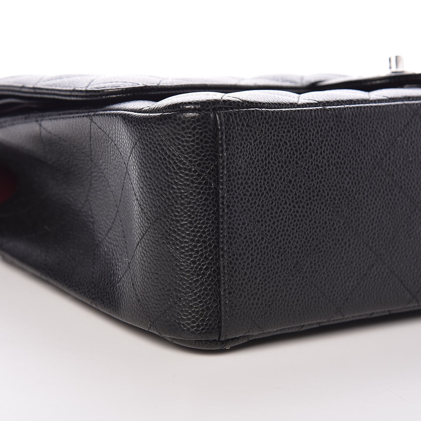 Caviar Quilted Maxi Double Flap Black