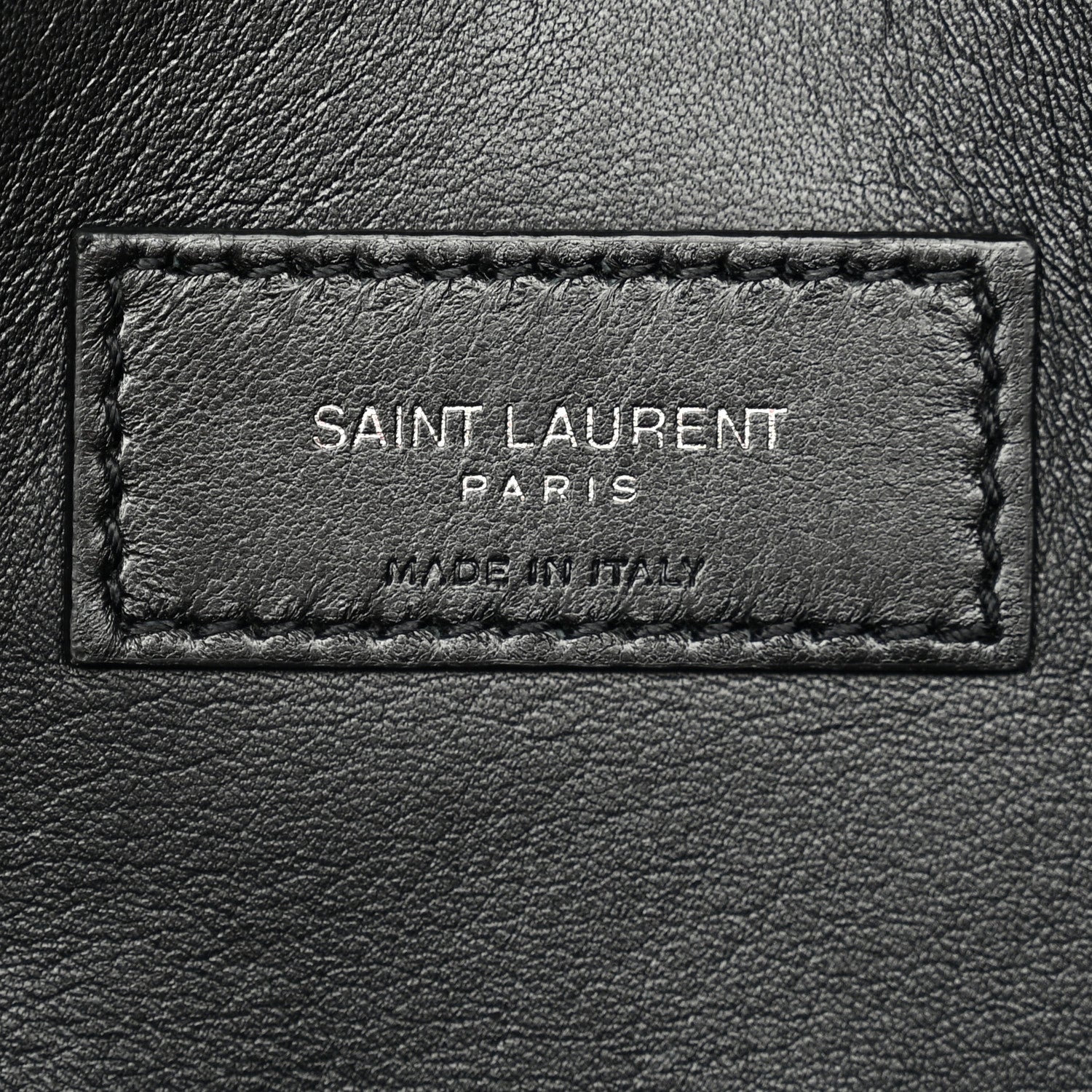 Saint Laurent Grain De Poudre Medium West Hollywood Monogram Fold-Over Black 5 of 9