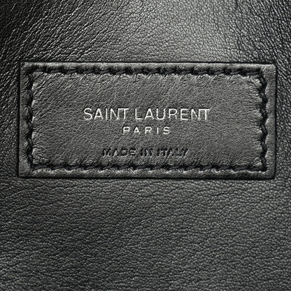 Saint Laurent Grain De Poudre Medium West Hollywood Monogram Fold-Over Black 5 of 9