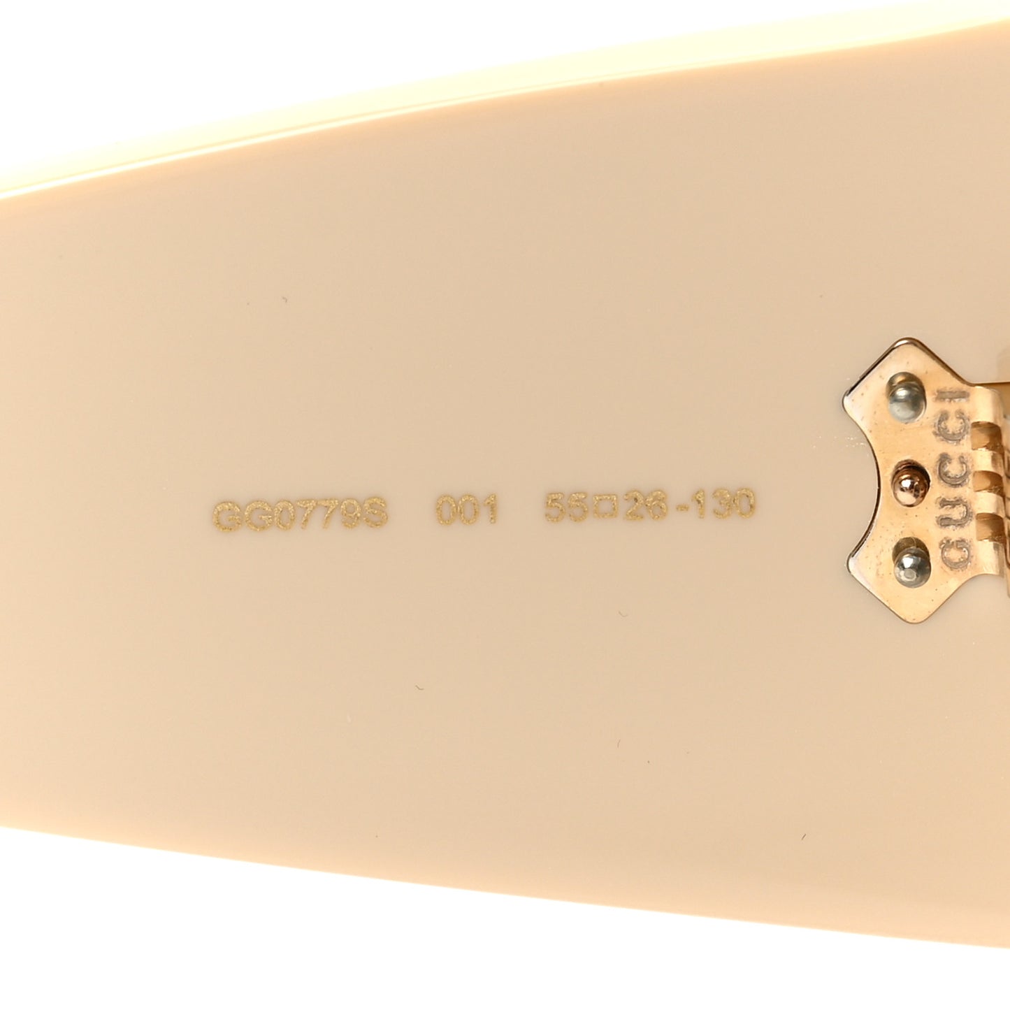 Acetate Round Sunglasses GG0779S Ivory