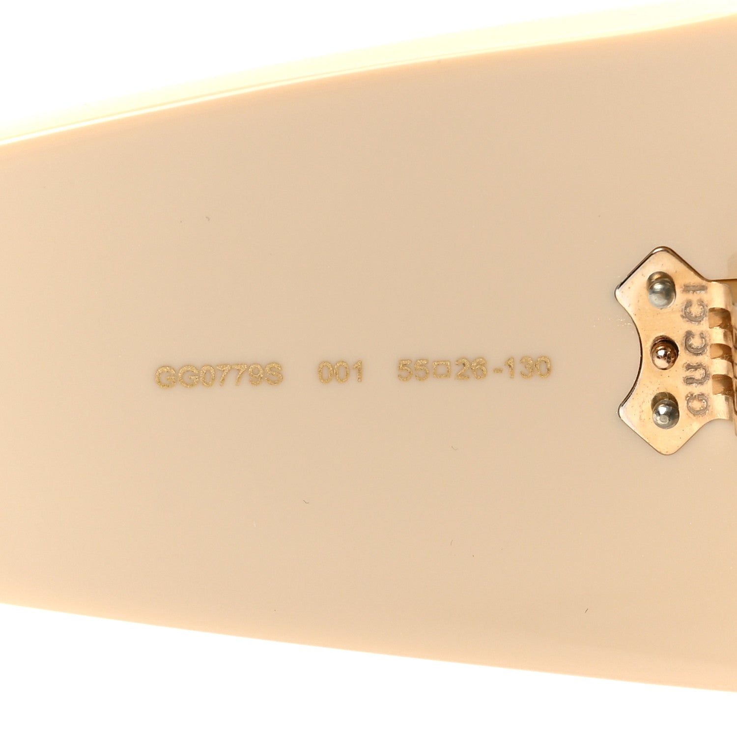 Gucci Acetate Round Sunglasses GG0779S Ivory 6 of 6