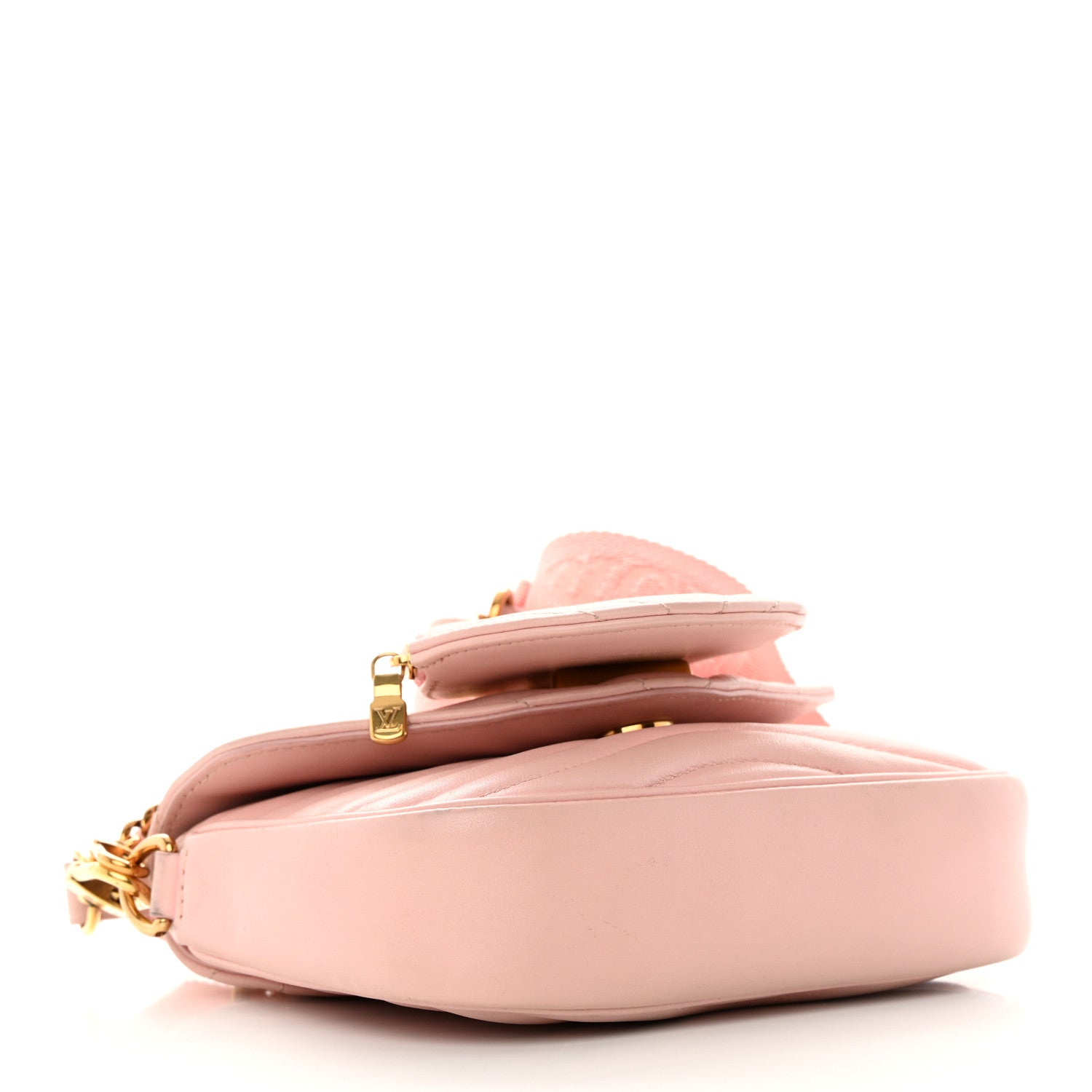 Louis Vuitton Calfskin New Wave Multi Pochette Rose Ballerine 4 of 15
