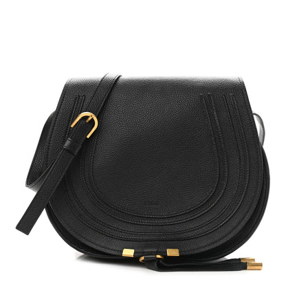 Chloe Calfskin Medium Marcie Round Crossbody Bag Black 1 of 15