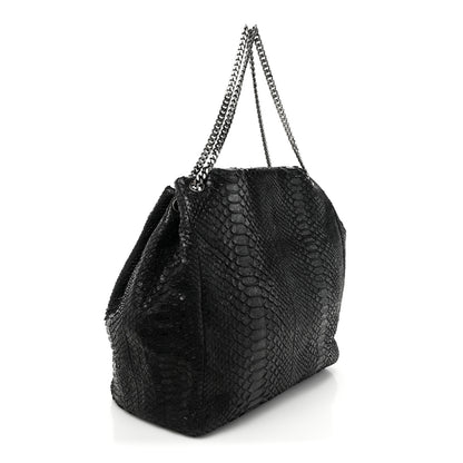 Chanel Snakeskin Accordion Tote Black 3 of 15