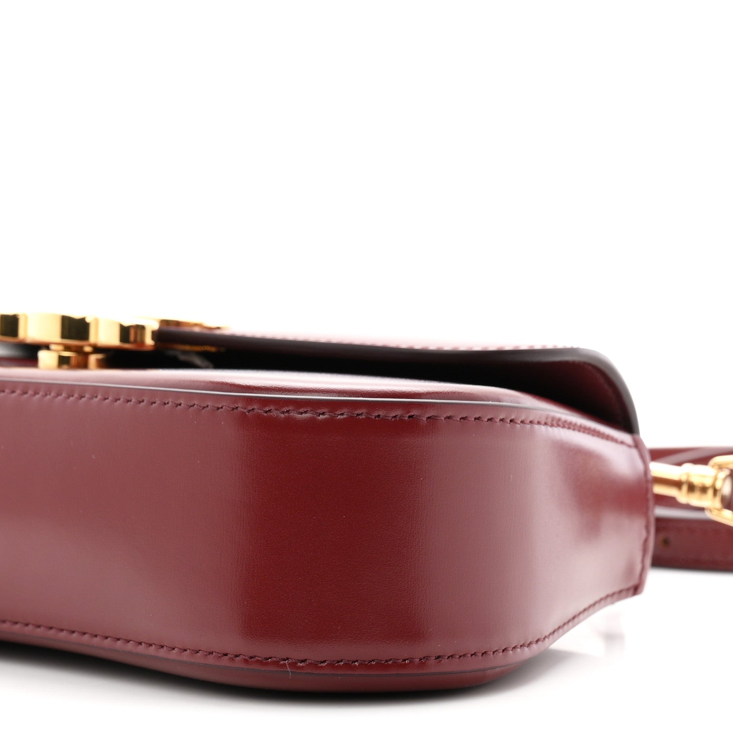 Celine Shiny Calfskin Teen Lola Bag Light Burgundy 10 of 11