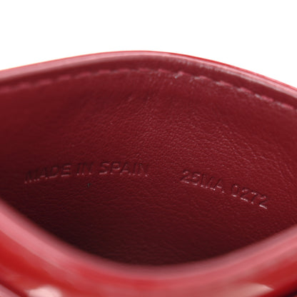 Christian Dior Patent Cannage Lady Dior Five-Slots Card Holder  Cherry Red 7 of 9