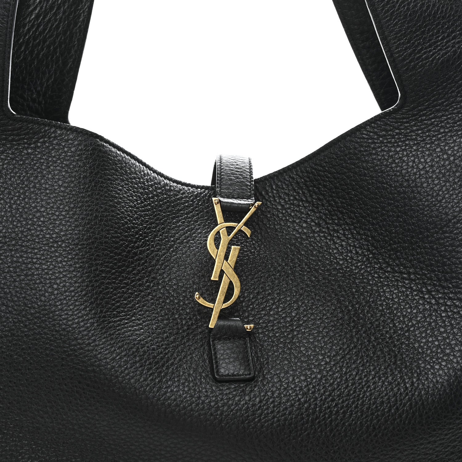Saint Laurent Grained Deerskin Bea Tote Black 7 of 9