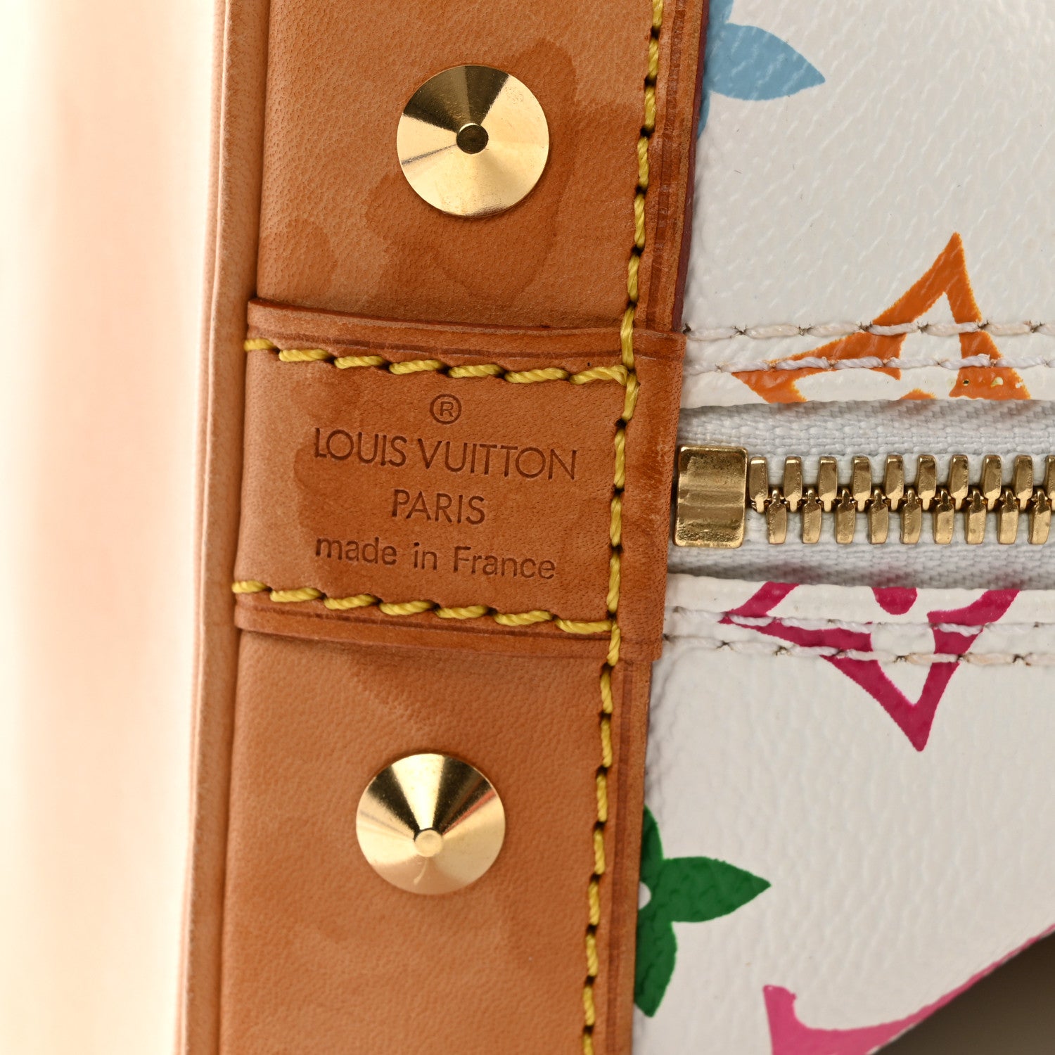 Louis Vuitton Monogram Multicolor Alma White 9 of 10