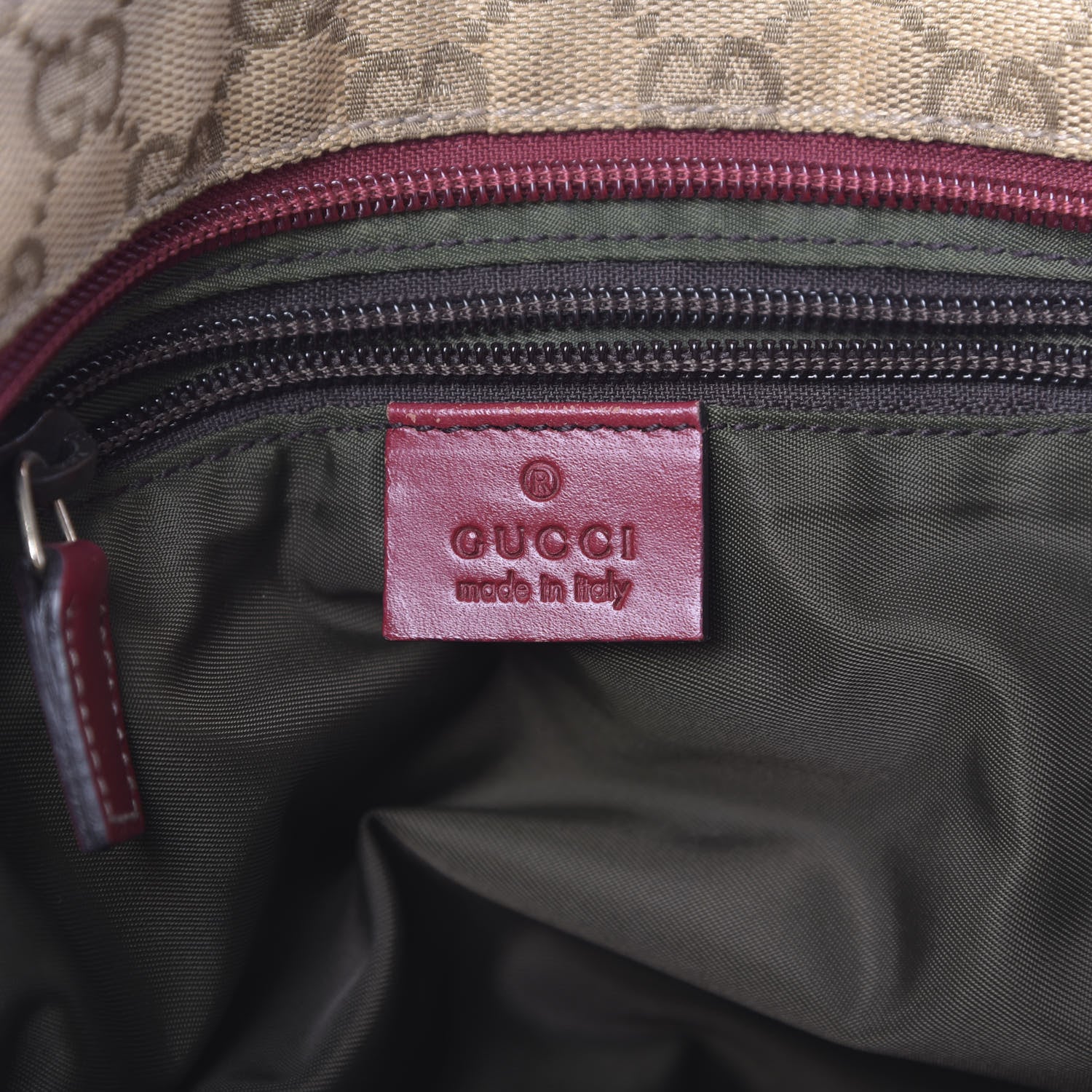 Gucci GG Monogram Small Web Handle Bucket Tote Beige 6 of 11