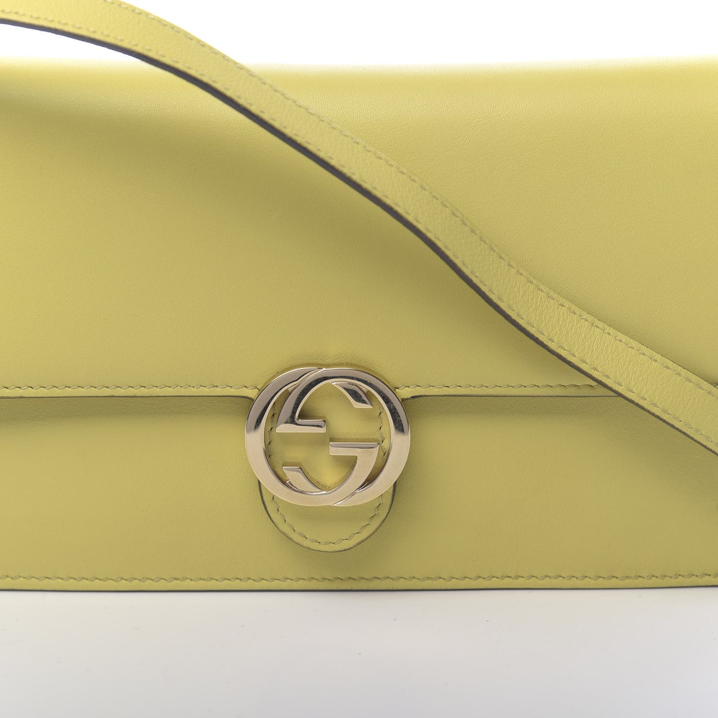 Moon Calfskin Icon Wallet Mimosa Flower