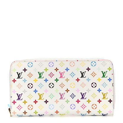 Louis Vuitton Monogram Multicolor Zippy Wallet White Litchi 1 of 7