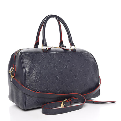 Louis Vuitton Empreinte Speedy Bandouliere 30 NM Marine Rouge 3 of 9