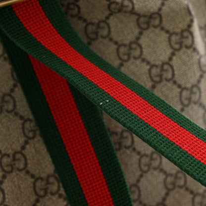 Gucci GG Supreme Monogram Neo Vintage Drawstring Bucket Backpack Beige New Acero Crop 11 of 12
