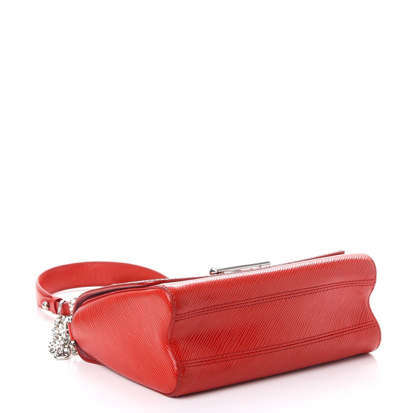 Epi Twist Shoulder Bag MM Coquelicot