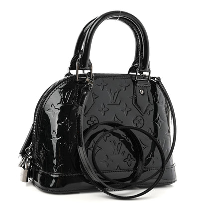 Louis Vuitton Vernis Alma BB Noir Magnetique 3 of 9