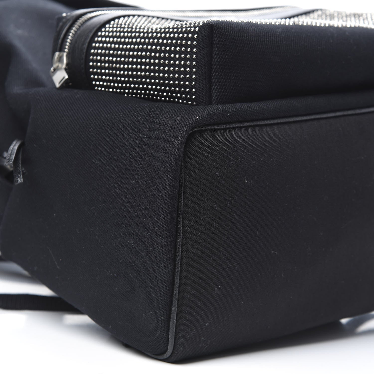Saint Laurent Canvas City Studded Backpack Black 7 of 9