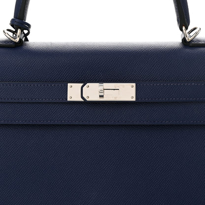 Hermes Epsom Kelly Sellier 35 Bleu Saphir 8 of 11