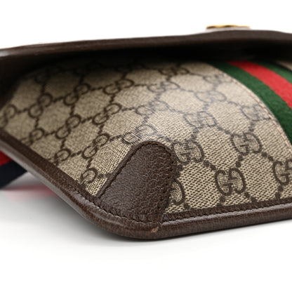 Gucci GG Supreme Monogram Web Small Ophidia Belt Bag Brown 9 of 13