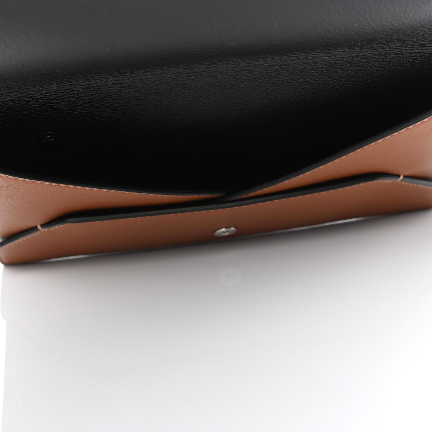 Loewe Calfskin Mail Print Envelope Pouch Tan 5 of 5