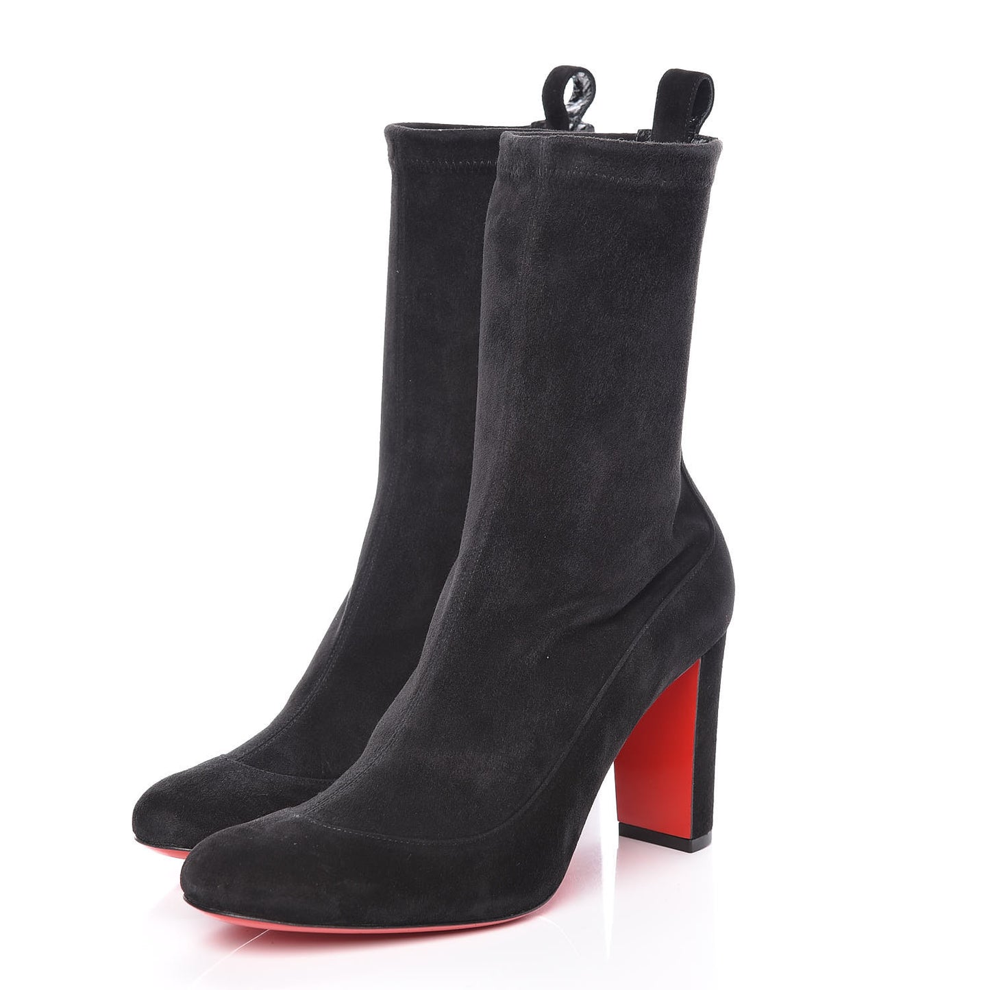 Veau Velours Stretch Gena 85 Bootie 39 Black