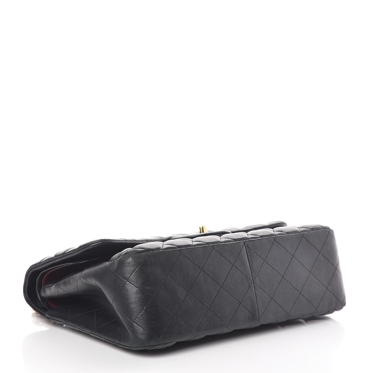 Chanel Lambskin Quilted Jumbo Double Flap Black 4 of 18