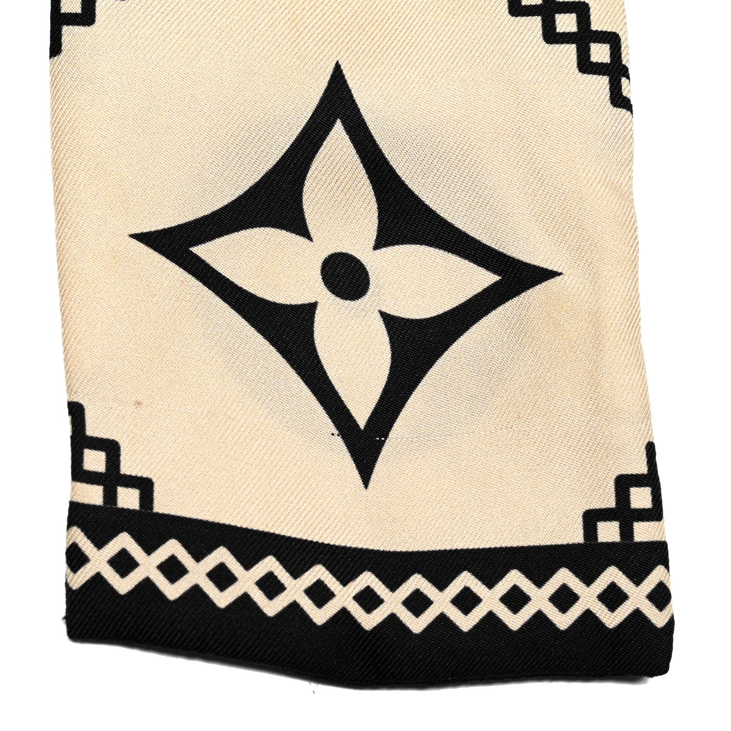 Louis Vuitton Silk Monogram Croisillon Bandeau Cream 5 of 5