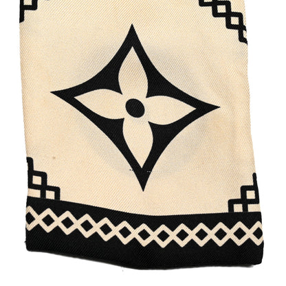 Louis Vuitton Silk Monogram Croisillon Bandeau Cream 5 of 5