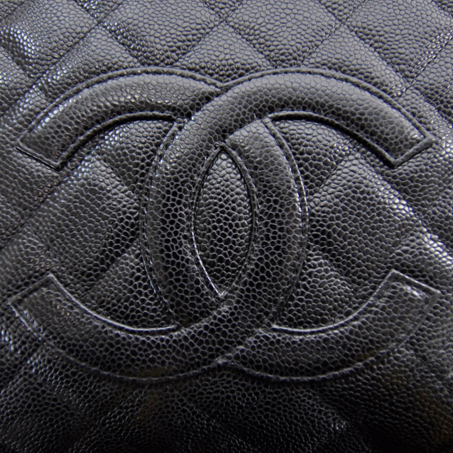 Chanel Caviar Petit Shopping Tote PST Black 5 of 9