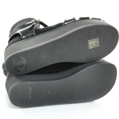 Chanel Rubber Platform Sandals 40 Black 4 of 7