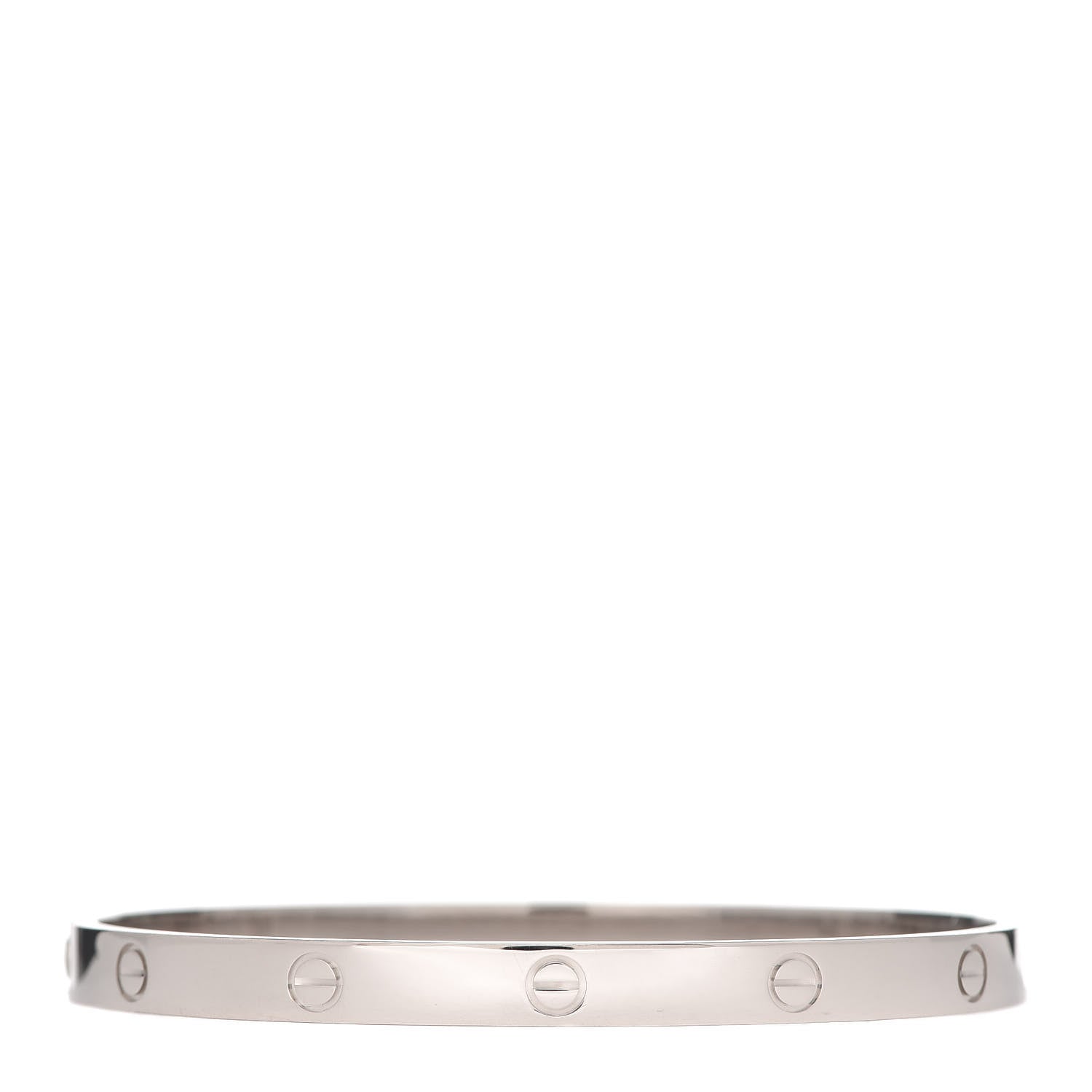 Cartier 18K White Gold LOVE Bracelet 21 4 of 8