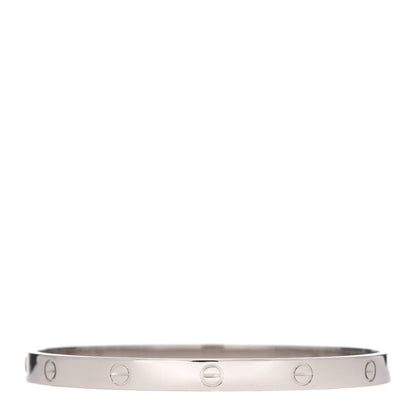 Cartier 18K White Gold LOVE Bracelet 21 4 of 8