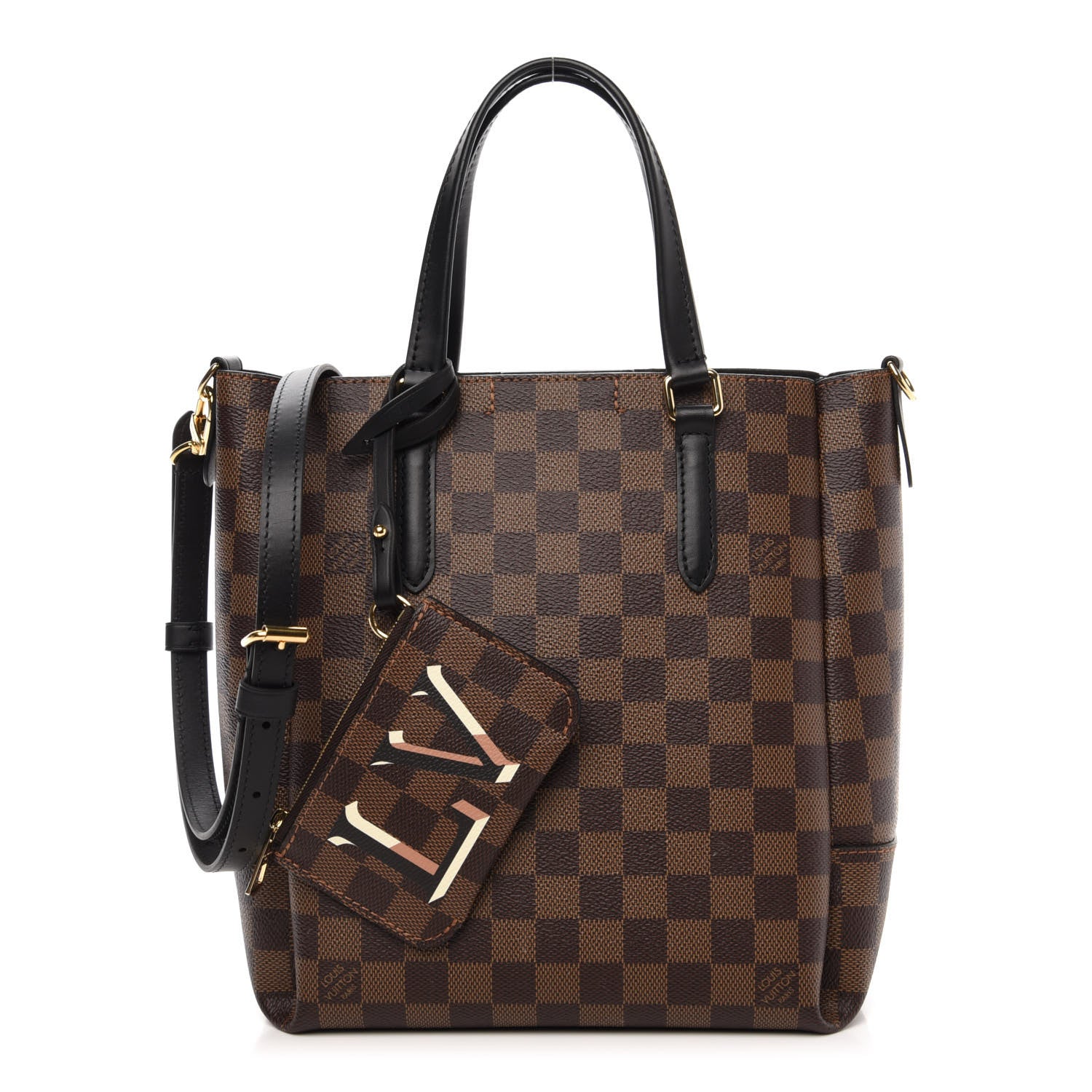 Louis Vuitton Damier Ebene Belmont PM Black 1 of 12