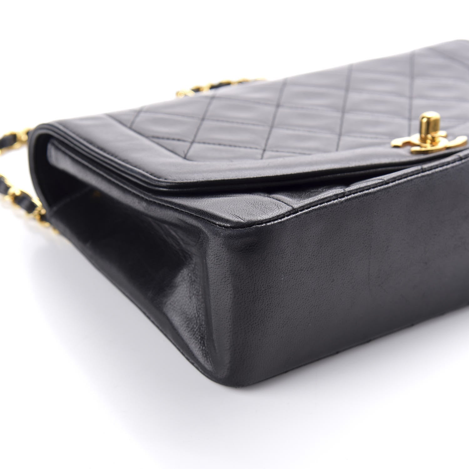Chanel Lambskin Quilted Medium Single Flap Black 7 of 8