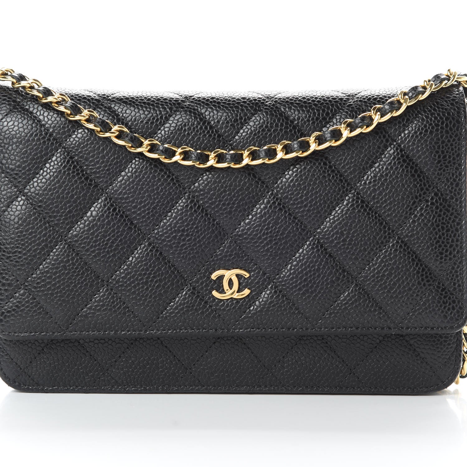 Chanel Caviar Quilted Wallet On Chain WOC Black 9 of 12