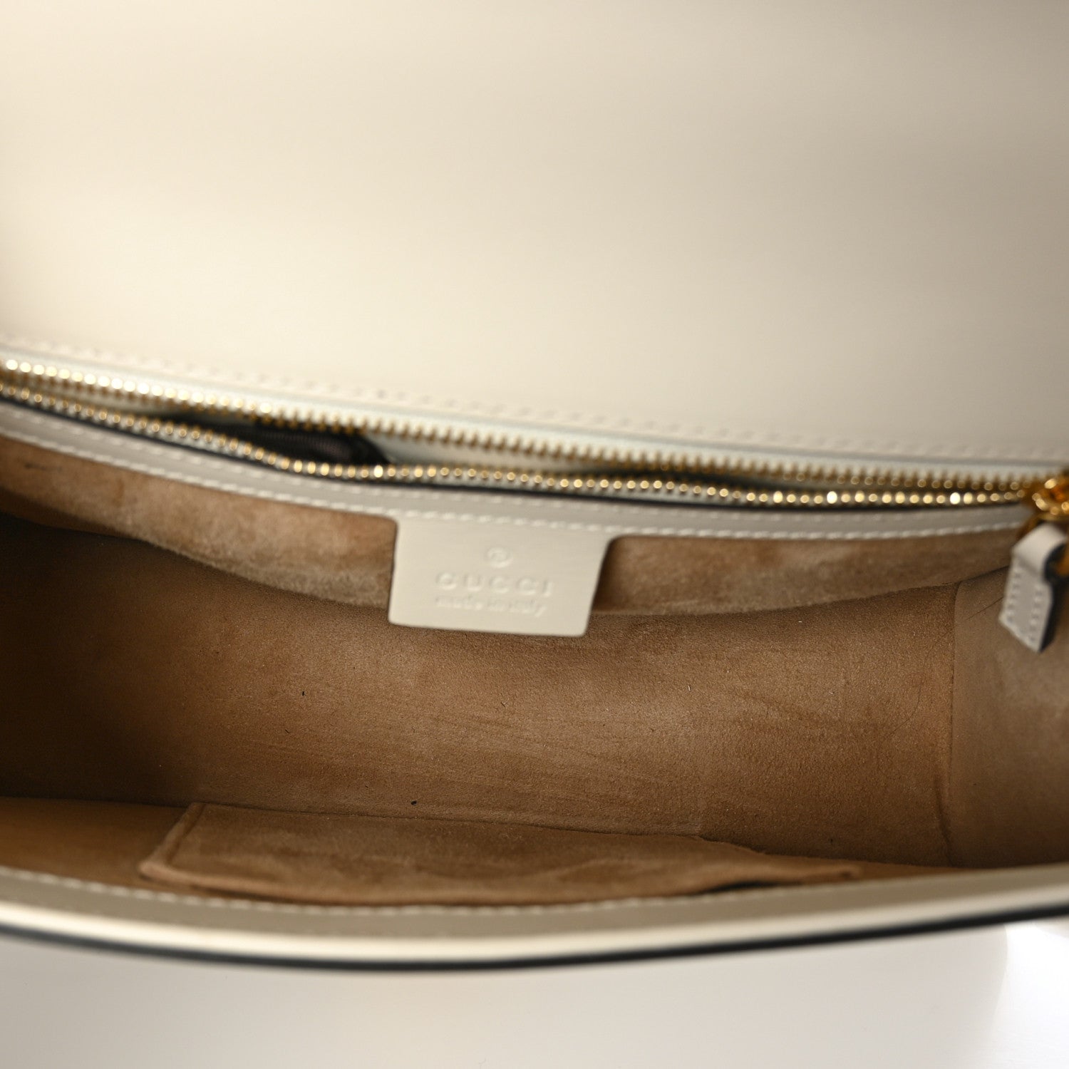 Gucci Calfskin Small Sylvie Shoulder Bag Off White 5 of 8