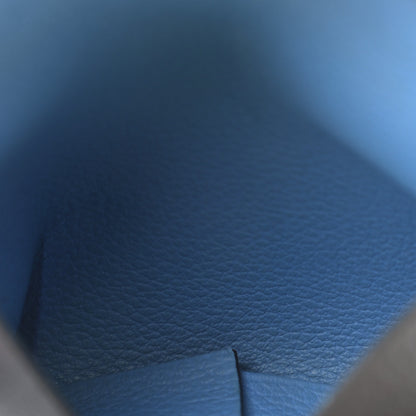 Hermes Evercolor Verso Bastia Coin Purse Bleu Ocean Bleu Paradis 5 of 6