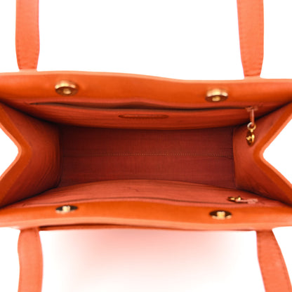 Chanel Caviar Logo Shoulder Bag Orange 5 of 11