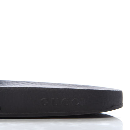 Gucci Rubber Womens Logo Slide Sandals 38 Black 6 of 8
